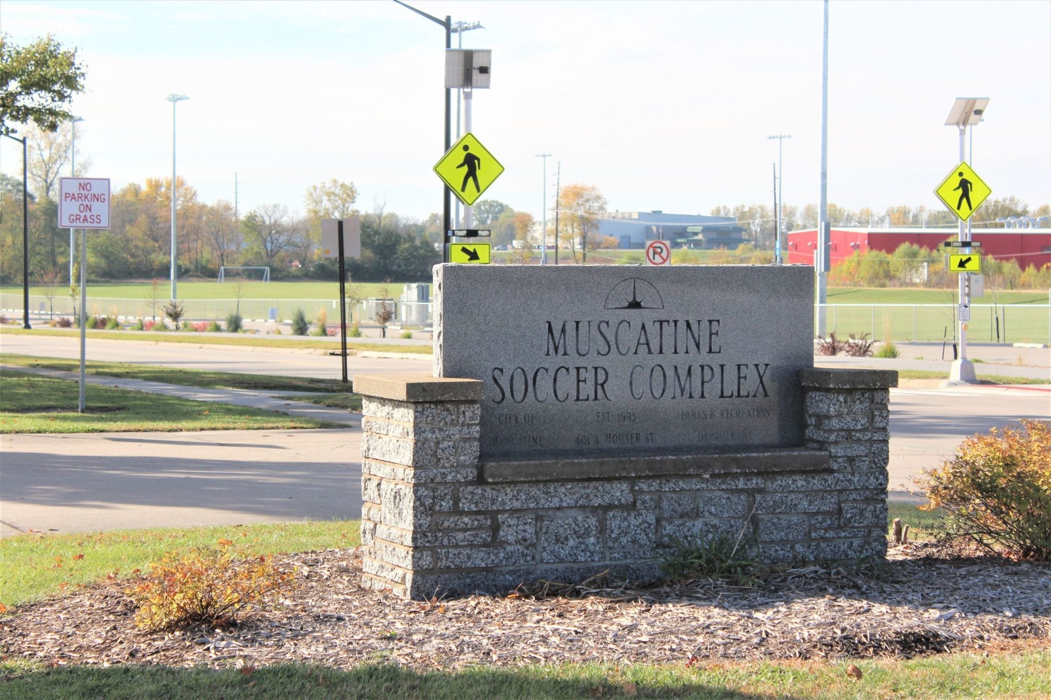 muscatine soccer complex sign