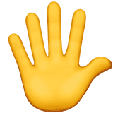 hand-with-fingers-splayed emoji