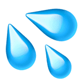 sweat-droplets emoji