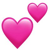 two-hearts emoji
