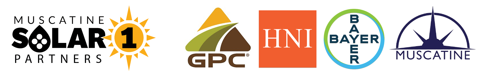 solar 1 partner images - GPC, HNI, BAYER, CITY OF MUSCATINE