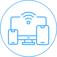 multiple digital internet-connected devices